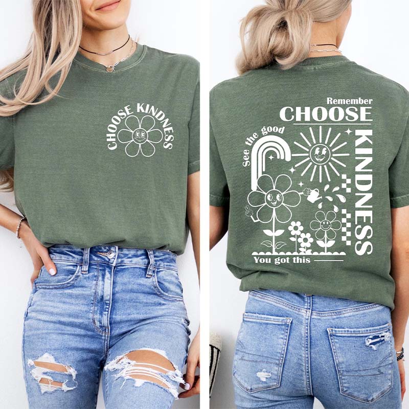 Choose Kindness Motivational Teacher T-Shirt