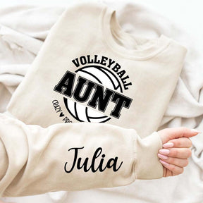Custom Volleyball Aunt Sweatshirt