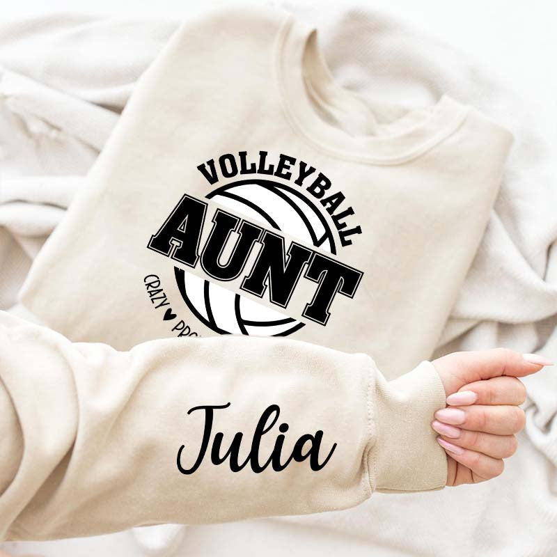 Custom Volleyball Aunt Sweatshirt