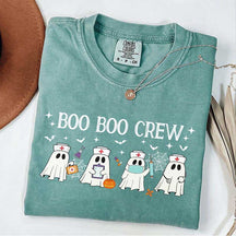 Halloween Nurse Boo Boo Crew T-Shirt