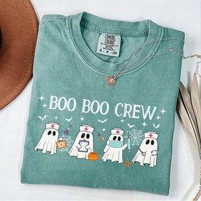 Halloween Nurse Boo Boo Crew T-Shirt