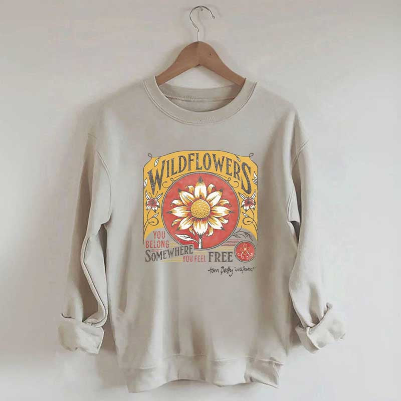 Tom Petty Wildflowers Natural Sweatshirt