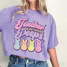Teacher Of Sweetest Peeps Easter T-Shirt