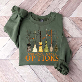 Retro A Girl Gotta Have Options Sweatshirt