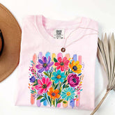 Comfort Colors Daisy Brushstroke Floral T-Shirt