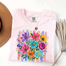Comfort Colors Daisy Brushstroke Floral T-Shirt