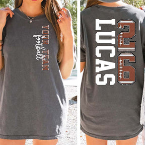 Custom Team Football Name And Number T-Shirt