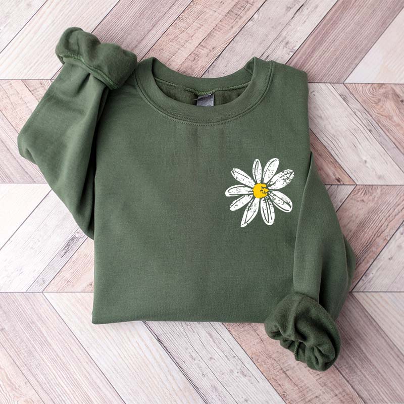 Daisy Retro Floral Sweatshirt