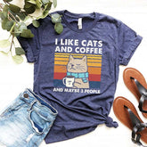 I Like Cats And Coffee T-Shirt