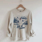 Let It Snow Skiing Sweatshirt