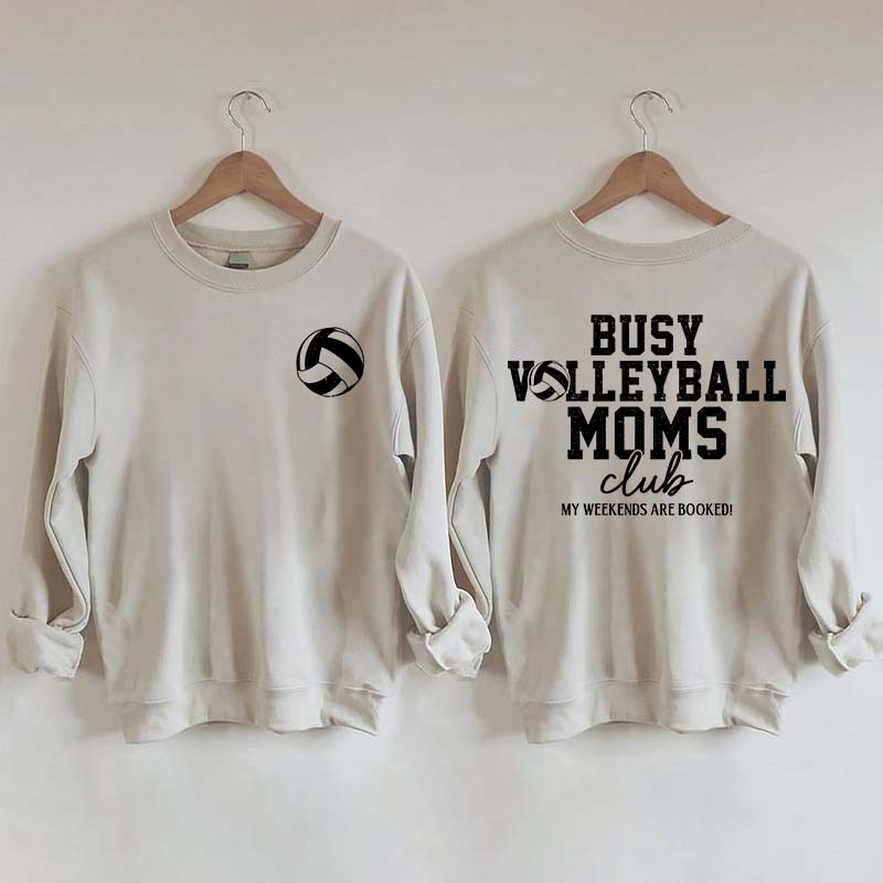 Busy Volleyball Mom Club Sweatshirt