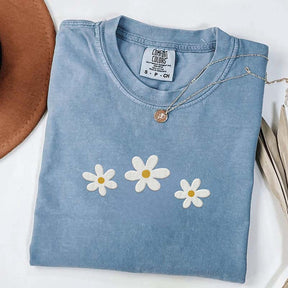 Daisy Flower Minimalist Printed T-Shirt