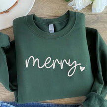 Cute Merry Christmas Holiday Sweatshirt