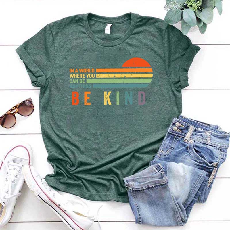 Retro Be Kind Rainbow T-Shirt