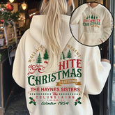 White 1954 Christmas Tree Hoodie