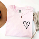 Heart Cross Religous T-Shirt