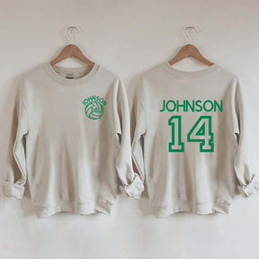 Custom Volleyball Mom Name and Number Sweatshirt