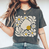 Comfort Colors Pickleball Floral Boho T-Shirt