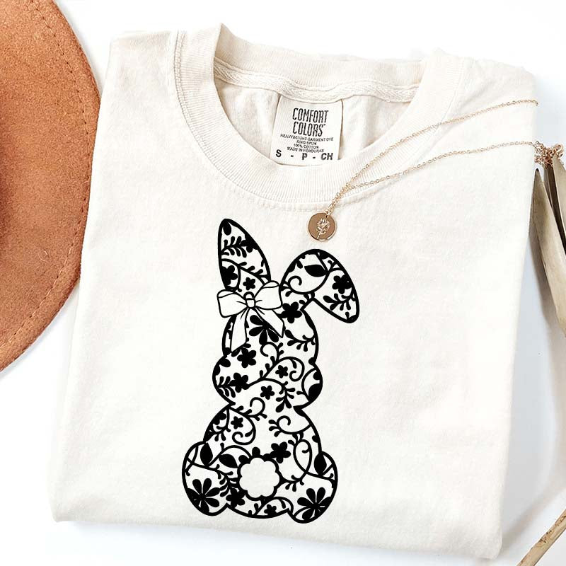 Lace Bunny Coquette Bow T-Shirt