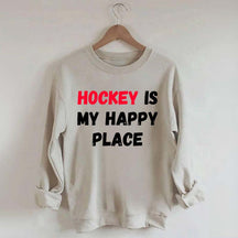 Hockey Is My Happy Place Sweatshirt