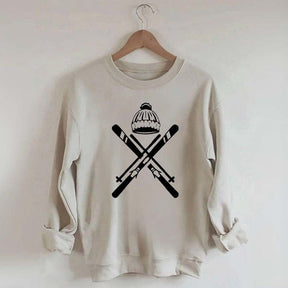 Ski Helmet Winter Sweatshirt