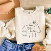 Custom Horse Present Equestrian Sweatshirt