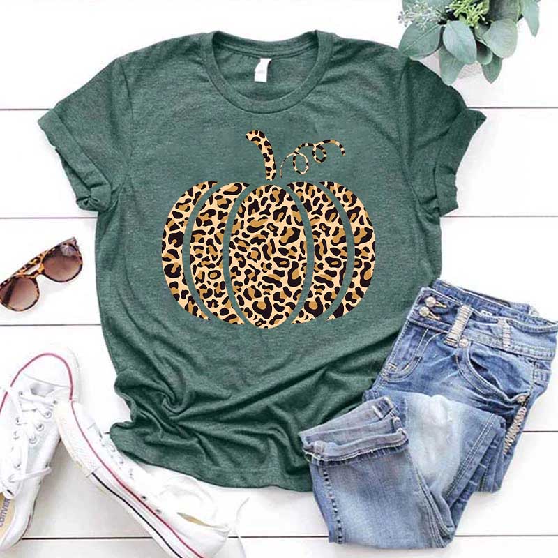 Leopard Pumpkin Thankful T-Shirt