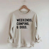 Weekends Camping & Dogs Sweatshirt