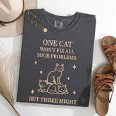 Retro Three Cats Graphic People T-Shirt