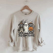 Boo Ghost Racoon Feral Sweatshirt