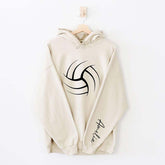 Personalized Volleyball Mom Name Hoodie