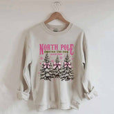 North Pole Pink Christmas Sweatshirt