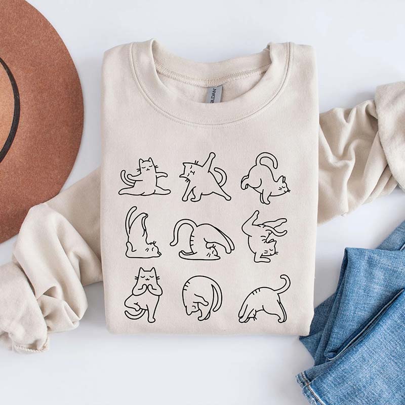 Cat Yoga Sweatshirt