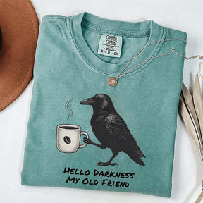 Raven Crow Hello Darkness T-Shirt