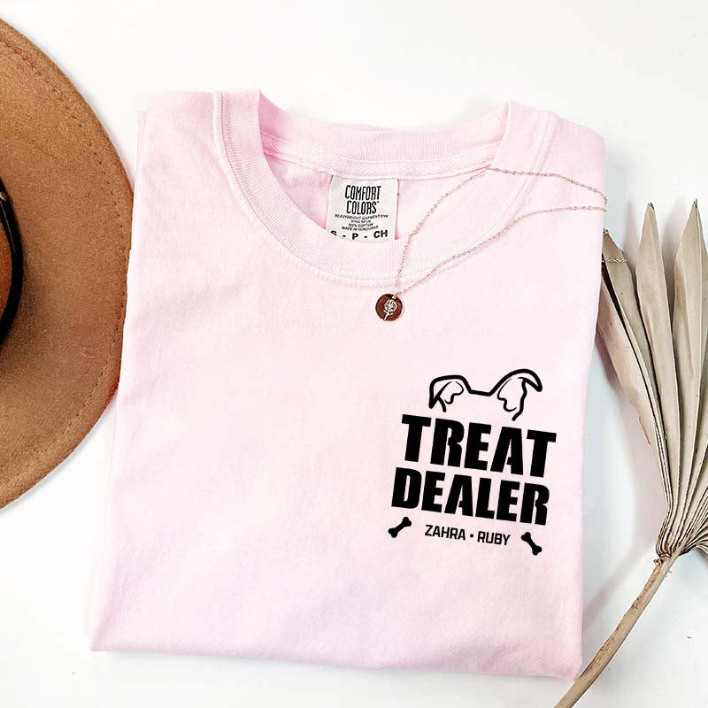 Custom Dog Dad Pet Name T-Shirt