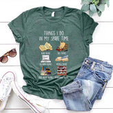 Things I Do In My Spare Time Book Cute T-Shirt