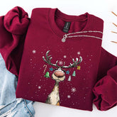 Vintage Reindeer Cute Christmas Sweatshirt