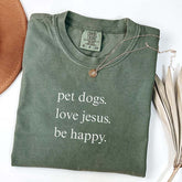 Pet Dogs Love Jesus  Faith T-Shirt