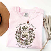 All Plants Are Edible Funny Dark Botanical Gothic Garden T-Shirt
