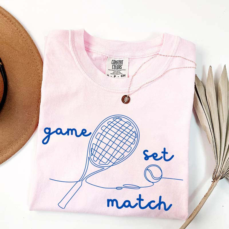 Tennis Game Set Match T-Shirt