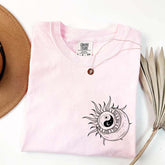 Boho Mystical Moon And Sun Yin Yang T-Shirt