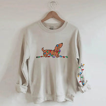 Dachshund Christmas Light Sweatshirt