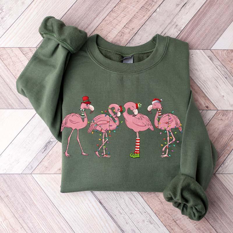 Flamingo Lover Christmas Sweatshirt