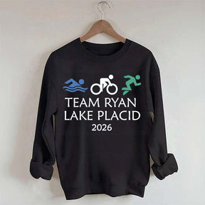 Custom Triathlon Swimming Biking Running Sweatshirt