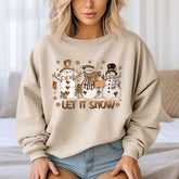 Snowman Christmas Let It Snow Sweatshirt