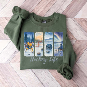 Cute Hockey Mom Life Sweatshirt