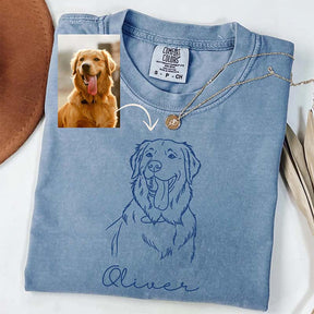 Custom Pet Love With Name And Photo T-Shirt