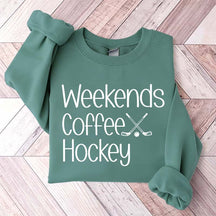 Funny Weekend Coffe Hockey Lover Sweatshirt