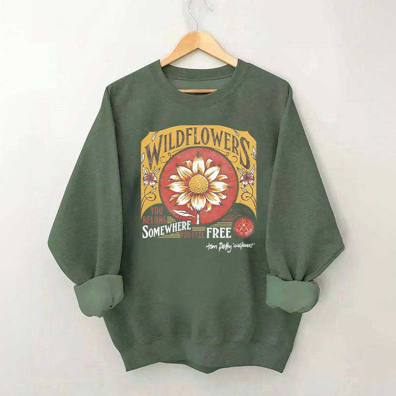 Tom Petty Wildflowers Natural Sweatshirt