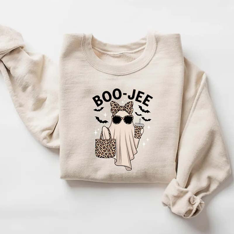 Leopard Boo-Jee Ghost Sweatshirt